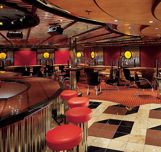 Lounge interior on Carnival Legend.