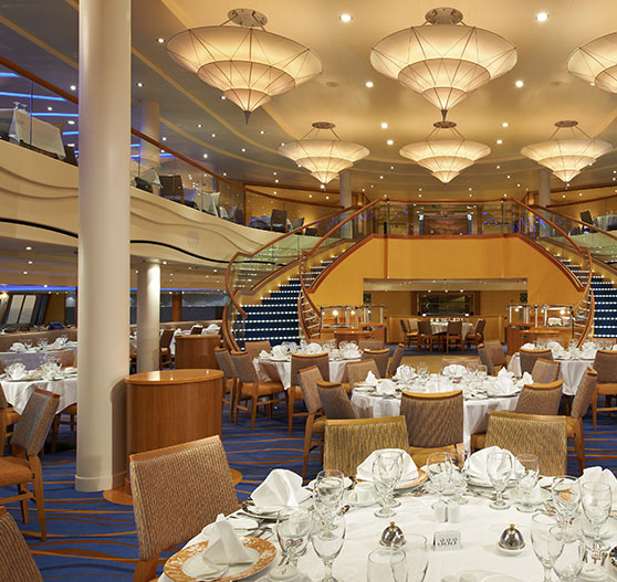 Sapphire dining room on Carnival Breeze.